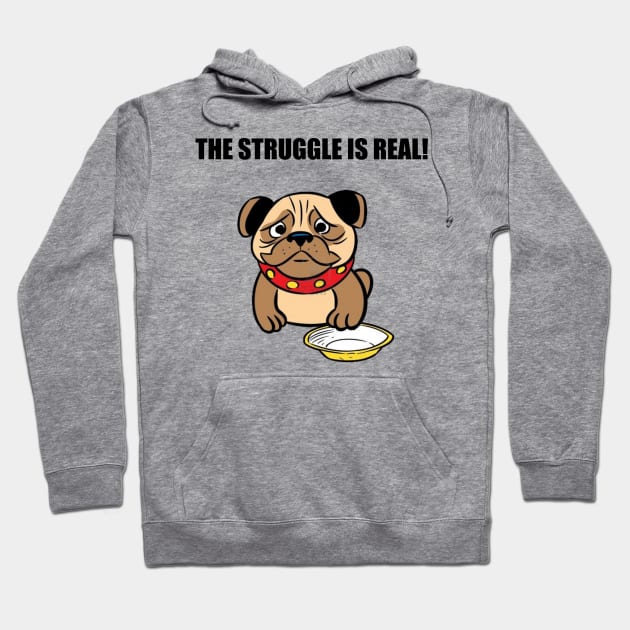 The struggle is real. Hoodie by Among the Leaves Apparel